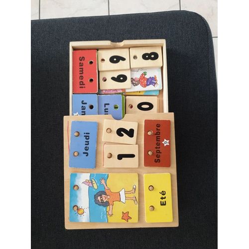Calendrier Enfant En Bois