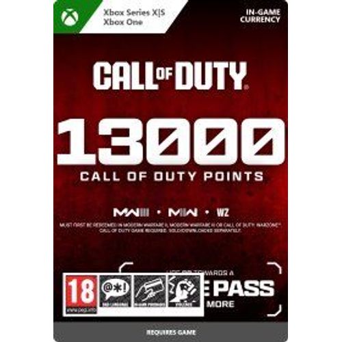 Call Of Duty Points - 13,000 (Extension/Dlc) - Jeu En Tlchargement