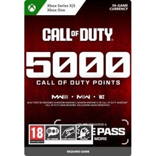 Call Of Duty Points - 5,000 (Extension/Dlc) - Jeu En Tlchargement