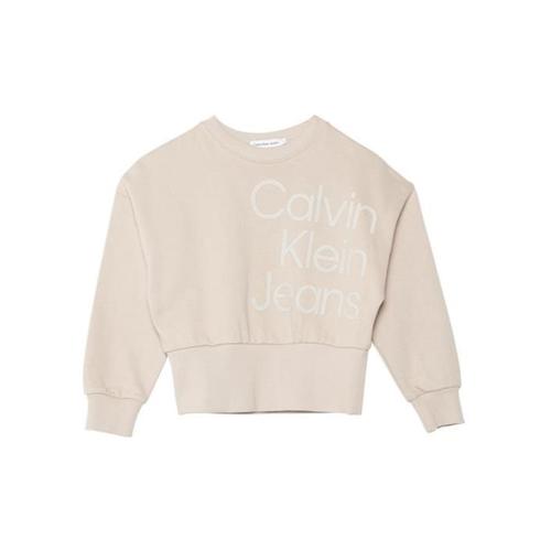 Calvin Klein Jeans - Puff Hero - Sweat-Shirt Avec Maxi Logo Beige