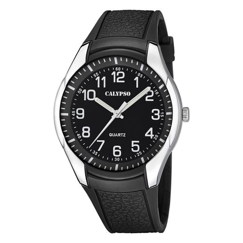 Montre Homme Calypso Caoutchouc Noir Calypso Montre-Bracelet Analogique Uk5843/4