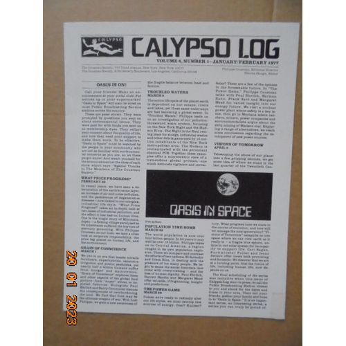 Calypso Log, Volume 4, Number 1 (January - February1977)