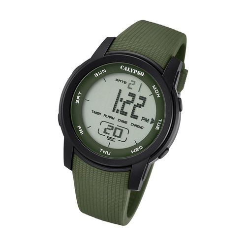 Calypso Montre Pour Hommes K5698/4 Montre-Bracelet En Plastique Pur Numrique Vert Uk5698/4