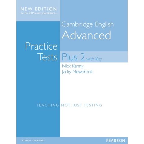 Cambridge Advanced Volume 2 Practice Tests Plus New Edition Students' Book With Key    Format Broch 