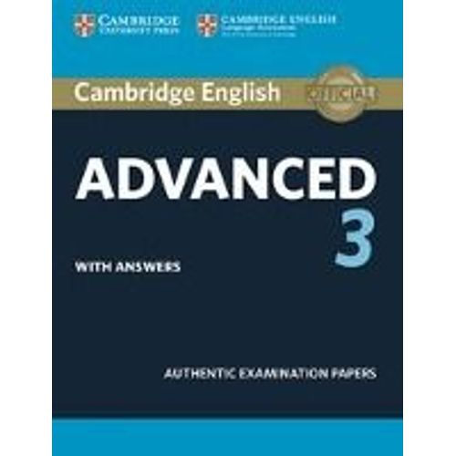 Cambridge English Advanced 3. Student's Book With Answers    Format Broch 