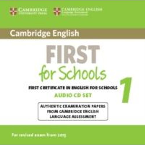 Cambridge English First For Schools 1 For Revised Exam From 2015: Authentic Examination Papers From Cambridge English Language Assessment   de Cambridge  Format Livre-CD 