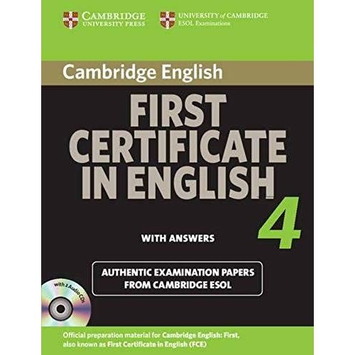 Cambridge First Certificate In English 4 (Student's Book With Answers And Audio Cds (2)   de Cambridge esol X  Format Broch 
