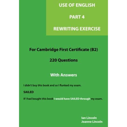 Cambridge First Use Of English - Part 4 Rewriting   de Lincoln, Ian  Format Broch 