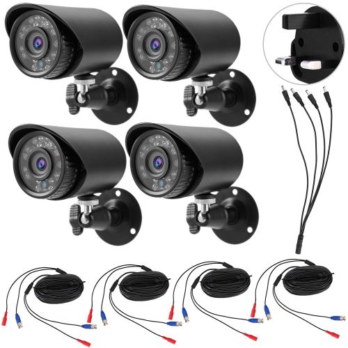 Camera 4 En 1 Ahd/Tvi/Cvi/Cvbs 4 Mp Hd Ntsc, Vision Nocturne En Exterieur Et En Interieur (Prise Britannique)
