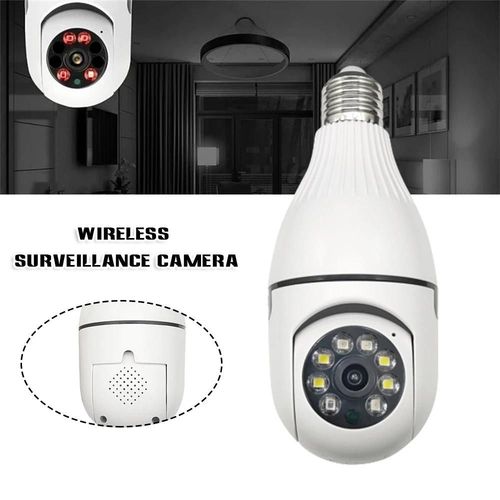 Camra Ampoule E27 Avec Haut-Parleur Et Micro Camra De Scurit  360 Degrs Dtection De Mouvement