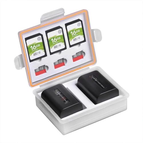 Camra Batterie Bote De Stockage SD TF Carte Mmoire Cas pour IL LP-E17 LP-E12 Sony NP-FW50 NP-FV50 Fuij NP-W126 24.com Conteneur