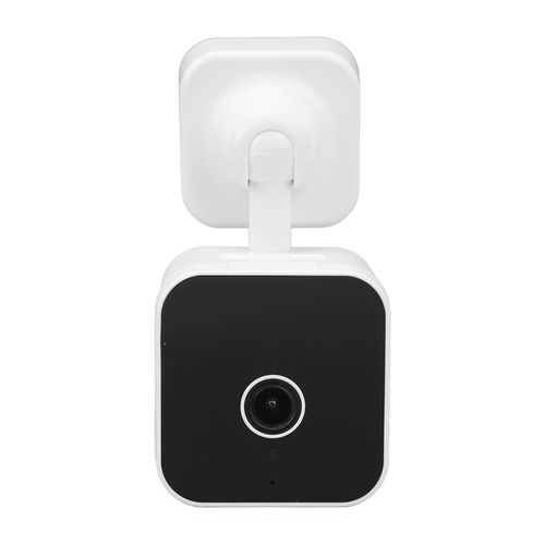 Camera De Securite Avec Horloge, Vue A 360 Degres, Prise Wi-Fi, Detection De Mouvement, Vision Nocturne, Audio Bidirectionnel, 110-220 V, Blanc, Prise Americaine