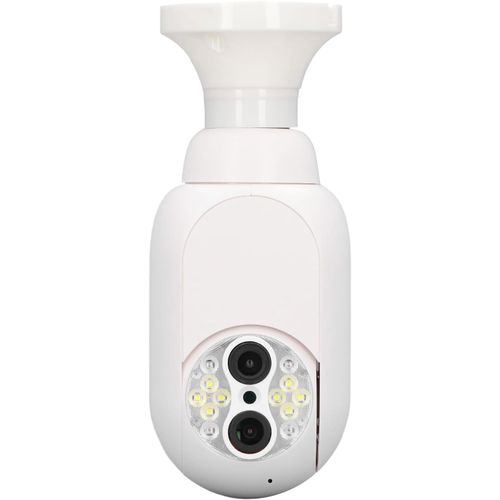 Camra De Scurit Domestique 1080p Avec Ampoule De Vue  360 Degrs Pour La Scurit De La Maison Avec Alarme De Dtection De Mouvement, Vision Nocturne, Conversation Bidirectionn[Cam6261596]