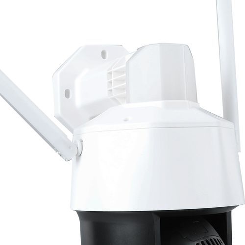 Camera De Securite Exterieure 3mp, Vue A 360, Panoramique, Inclinaison, Detection De Mouvement, Conversation Bidirectionnelle, Vision Nocturne Couleur, Camera Sans Fil