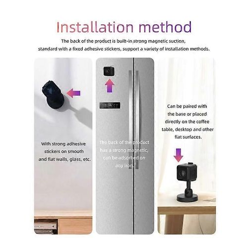 Camra De Surveillance  Batterie Intgre Ip02 Camra De Batterie Wi-Fi 30w