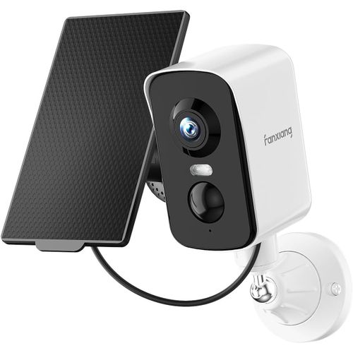 Camra De Surveillance Extrieure 2k Sans Fil, Batterie Rechargeable Avec Panneau Solaire & Carte Tf 64 Go, Alarme De Mouvement, Vision Nocturne En Couleur 10m, Audio Bidirectionne[Cam6260958]