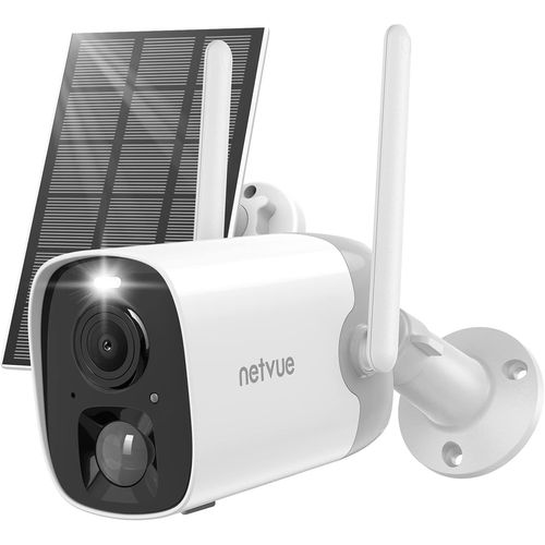 Camra De Surveillance Wifi Extrieur Sans Fil, Camera Surveillance Avec Batterie + Solaire, Vision Nocturne En Couleur, Pir/Ai Dtection Mouvement, Audio Bidirectionnel, Ip65 Etan[Cam6260740]