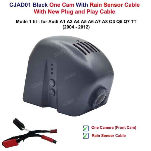 Camra De Tableau De Bord Hd Pour Audi,Dvr De Voiture,Audi A4 B8 B9 A3 8v 8p A5 A6 C7 A7 A8,Audi Q5 Q7 Q3 Q8 Q2 Tt Rs3 Rs4 Rs5 Rs7 S3 S4 S5 S6 S7 S8 - Type Ad01 Black One Rain-64gb