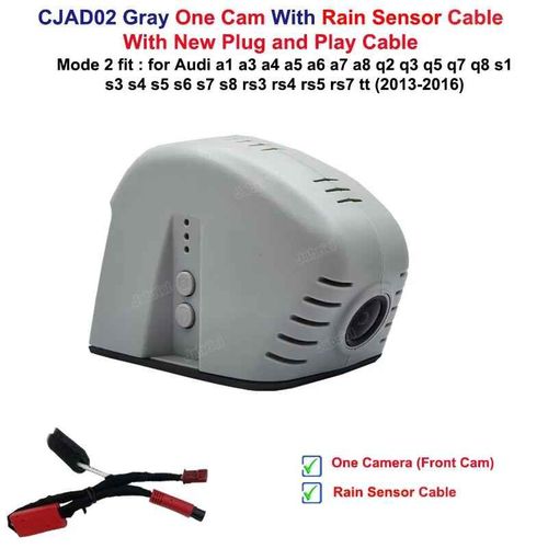Camra De Tableau De Bord Hd Pour Audi,Dvr De Voiture,Audi A4 B8 B9 A3 8v 8p A5 A6 C7 A7 A8,Audi Q5 Q7 Q3 Q8 Q2 Tt Rs3 Rs4 Rs5 Rs7 S3 S4 S5 S6 S7 S8 - Type Ad02 Gray One Rain-64gb