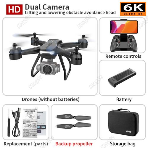 Camra De Tourisme Haute Dfinition Professionnelle,Moteur Sans Balais,vitement D'obstacles,Pliable,Avion Tlcommand  Quatre Axes,V14 Uability 8k - Type 6k Camera 1b