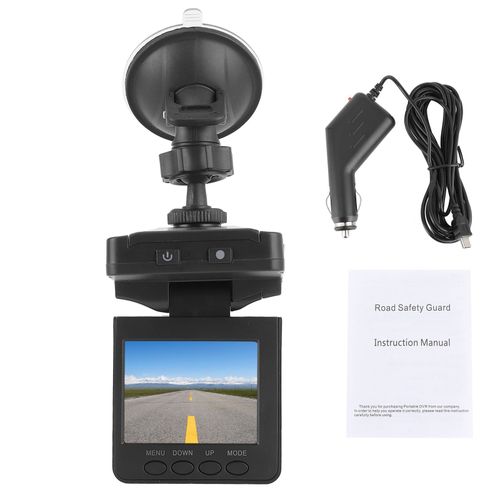 Camera embarquee DVR 1080P pour voiture, ecran LCD TFT 2,5 pouces, vision nocturne a 120 degres, 6 lumieres, enregistrement en boucle