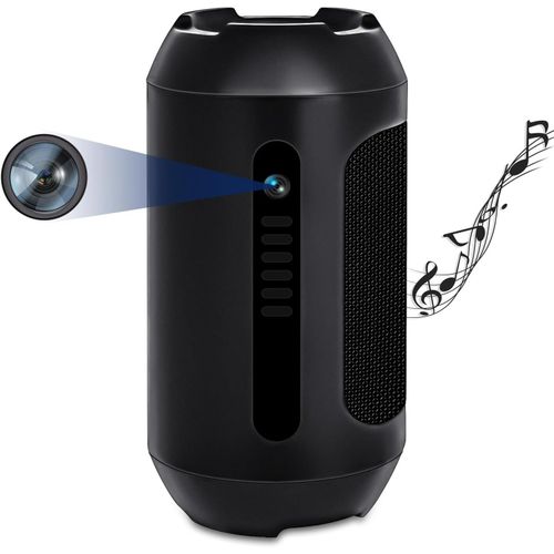 Camra Espion Enceinte Portable, Camra Cache 1080P Avec Enregistrement Vido Et Audio, Dtection De Mouvement, Vision Nocturne, 15 Heures D'Autonomie, 128 Gb[X1567]