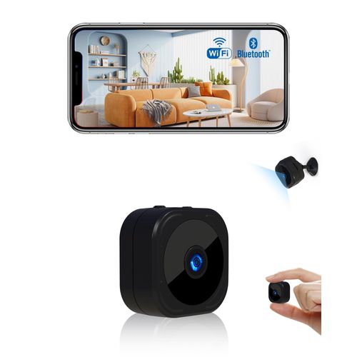 Camera Espion?Wifi 1080p Bluetooth Mini Camra De Surveillance Interieur/Extrieur Sans Fil Avec Enregistrement Wifi A Distance Discrete Mini Dtection Mouvement Vision Nocturne