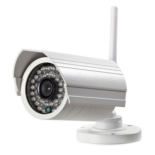 Camra Ip D'extrieur Android Ios Vision De Nuit Alarme Ip66 Cmos 1080p Blanc Yonis