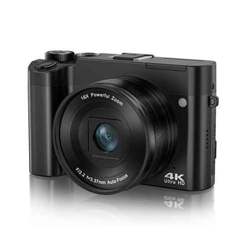 Camra numrique 4K avec deux objectifs, carte mmoire de 32 Go (DC218)