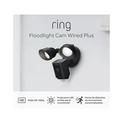 Camra De Scurit Ring Floodlight Cam Wired Plus Noir