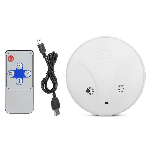Camera Video Rc De Surveillance A Domicile Avec Detection De Mouvement Hd Interieure, Detecteur De Fumee En Forme De Forme