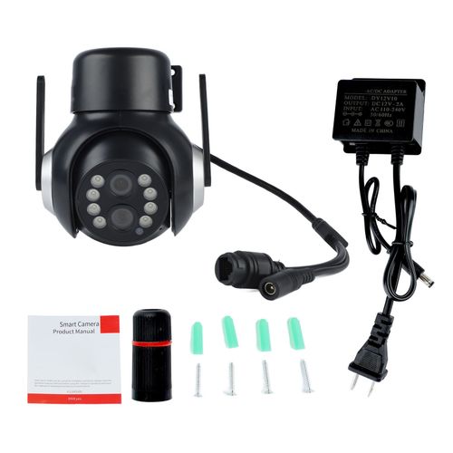 Cameras De Securite Wi-Fi D'exterieur, Zoom 9x, 2 Mp, Double Objectif, Suivi Automatique, Vision Nocturne Couleur, Communication Bidirectionnelle