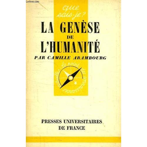 La Genese De L'humanite   de camille arambourg  Format Poche 