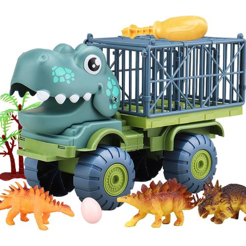 Camion De Transport De Dinosaures, Jouets Pour Enfants, Transport De Voitures Avec Jouets Dino, Voitures  Friction