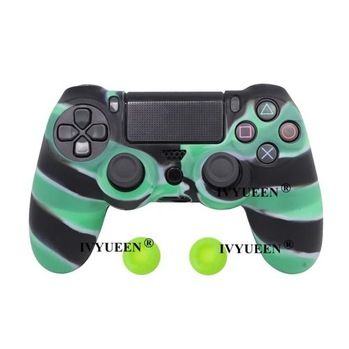 Camo vert étui souple en caoutchouc et Silicone pour Sony Dualshock 4 housse de