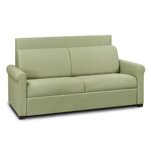 Canap 2- Belle Epoque Canapexpress Lattes 120cm Matelas Mmory 22cm Tte De Lit Intgre Velours Vert Lime