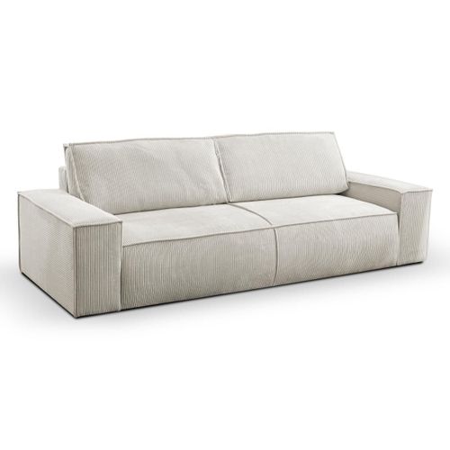Canap 3 Places Convertible En Velours Ctel Beige Amelia De Pascal Morabito