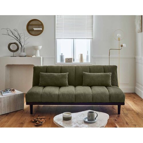 Canap Clic-Clac 2 Places En Velours Ctel Vert