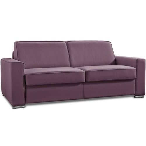 Canap Convertible 2-3 Places Excellence 120 Cm Sommier Lattes Matelas Memory 18 Cm Inclus Tweed Fuchsia