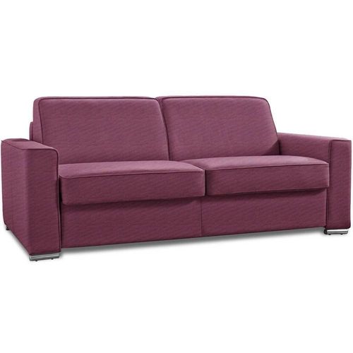 Canap Convertible 2-3 Places Excellence 120 Cm Sommier Lattes Matelas Memory 18 Cm Inclus Tweed Rose