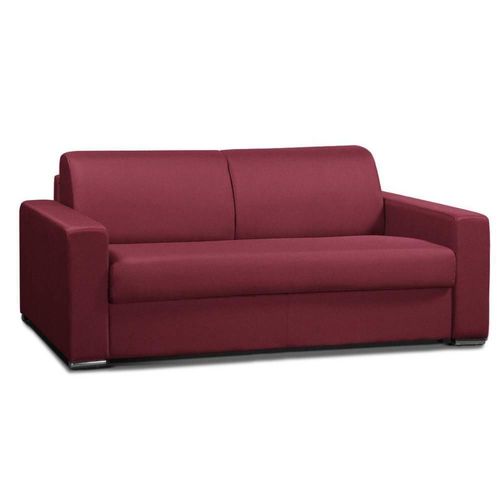 Canap Convertible 3- Allure Matelas Mmory 20cm Lattes 160cm Polyurthane Rouge