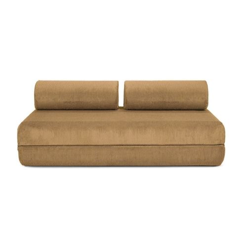 Canap Convertible Et Modulable 5 Places En Velours Jaune