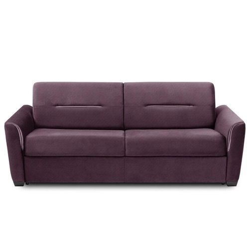 Canap Convertible Express Amazone 140cm Matelas 16cm Tweed Violet