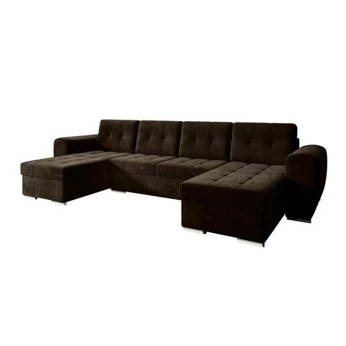 Canap D'angle Arvada 117, Marron, Fonction De Couchage, 326x157x97cm