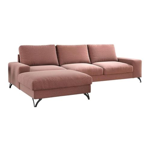 Canap D'angle Comfidream 111, Rose, Fonction De Couchage