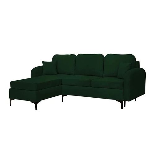 Canap D'angle Torlua 103, Vert, Fonction De Couchage, 225x172x96cm
