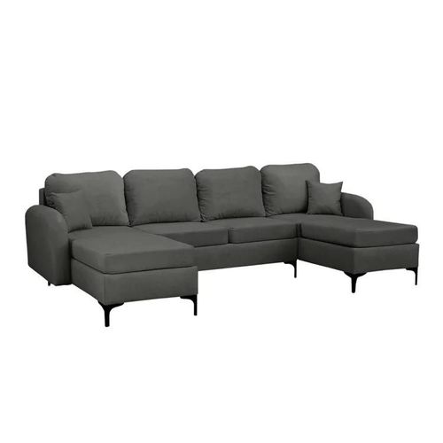 Canap D'angle Torlua 104, Gris, Fonction De Couchage, 293x172x96cm