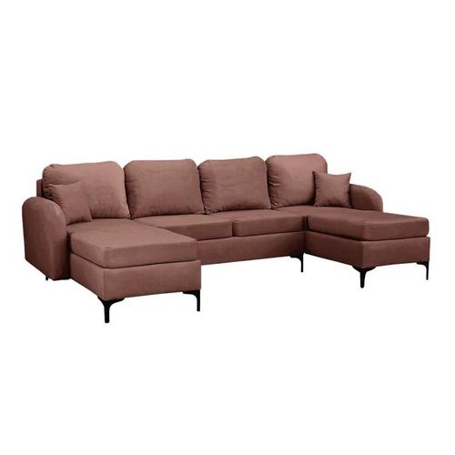 Canap D'angle Torlua 104, Rose, Fonction De Couchage, 293x172x96cm