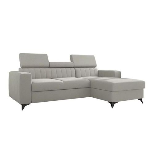 Canap D'angle Columbus 170, Gris, Fonction De Couchage, 236x172x82cm