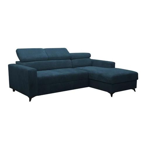 Canap D'angle Columbus 191, Bleu, Fonction De Couchage, 236x172x82cm